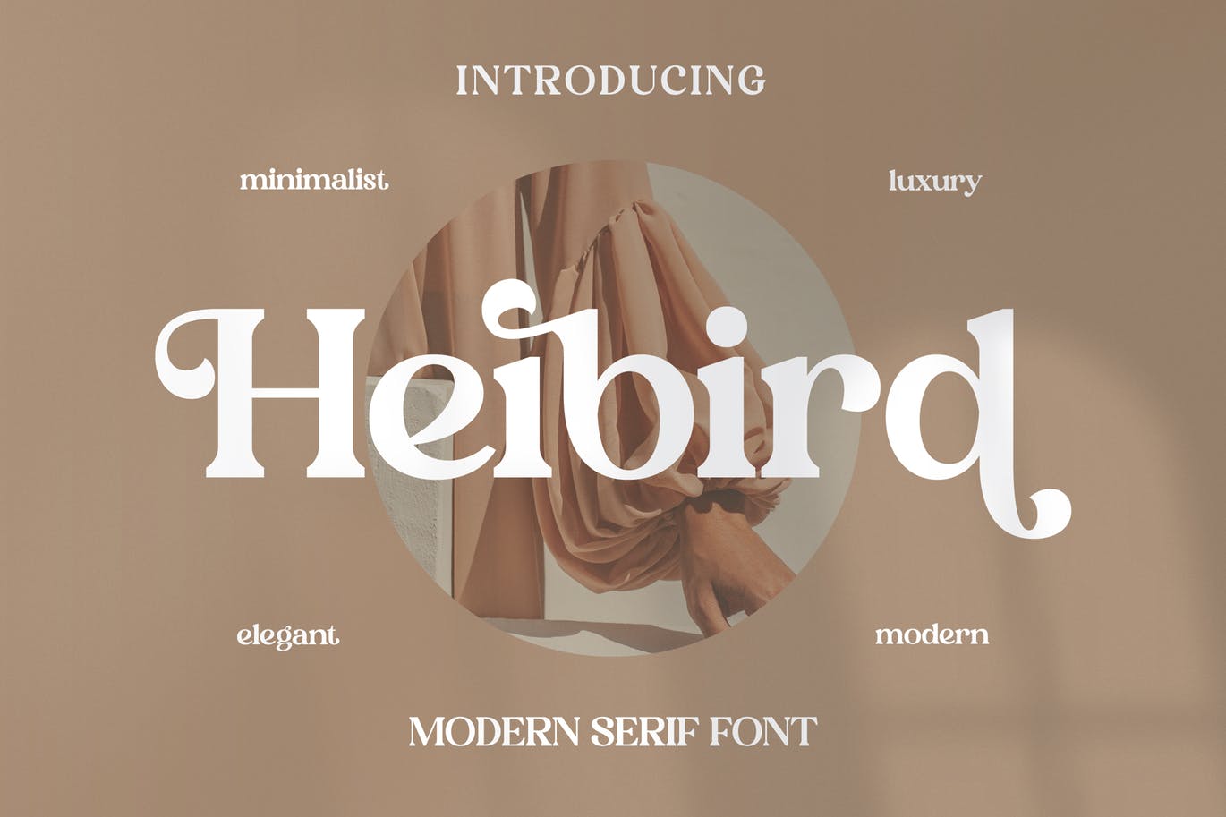 豪华品牌项目衬线字体素材 Heibird Serif Font 设计素材 第1张