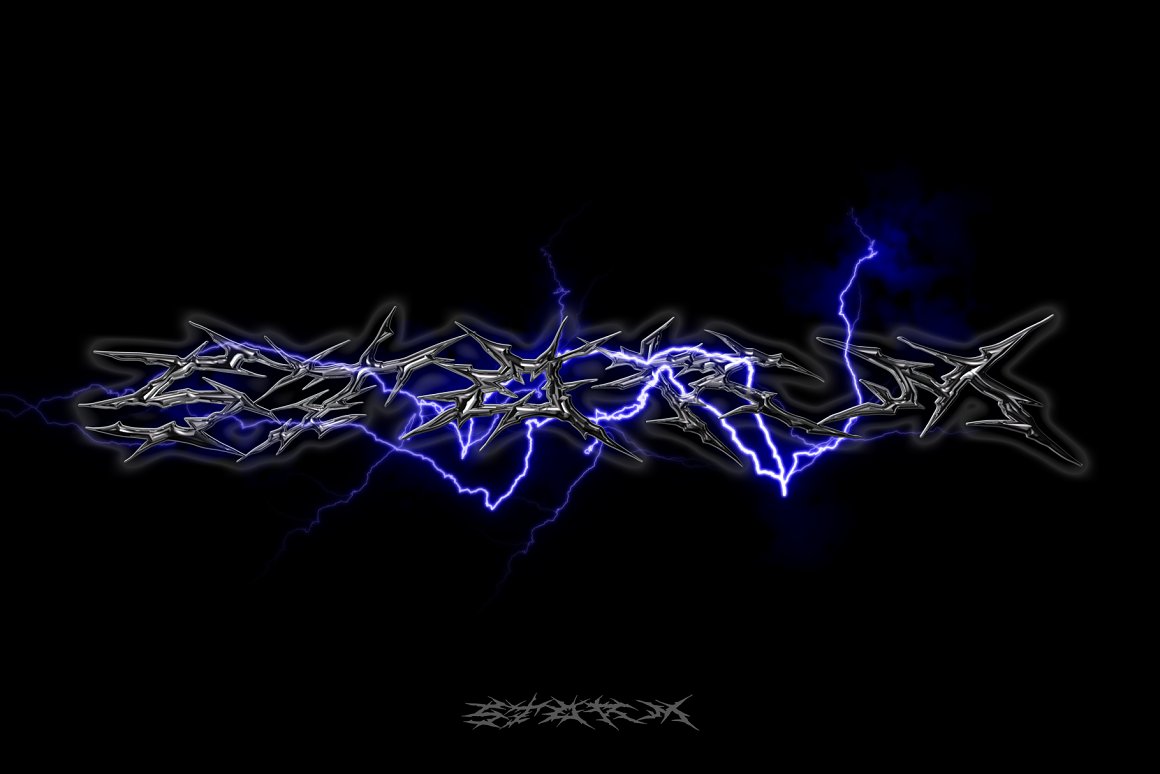 新潮酸性艺术雷电闪电光晕炫光抽象PNG设计素材合辑 MiksKS - Lightning Bolts 设计素材 第8张
