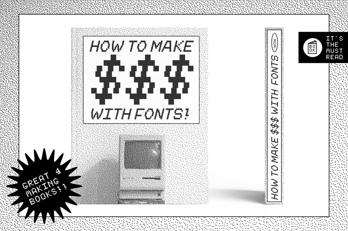 英文字体：复古8it现代像素风格海报标题服装包装设计英文字体 设计素材 第2张