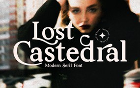 现代衬线字体素材 Lost Castedral Serif Font