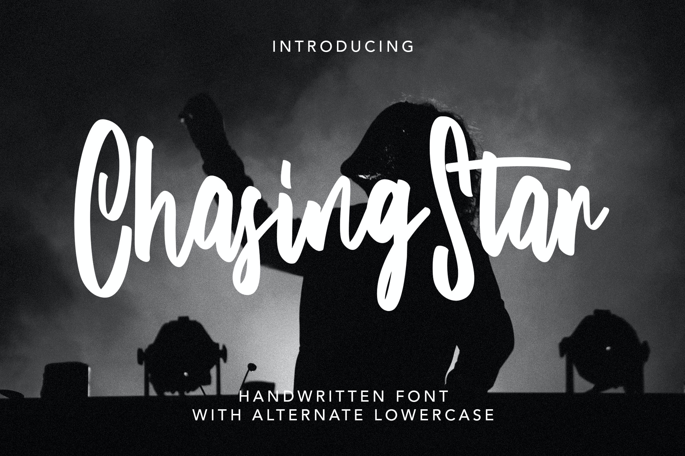 创意英文连笔手写效果字体 ChasingStar – Handwritten Font 设计素材 第1张