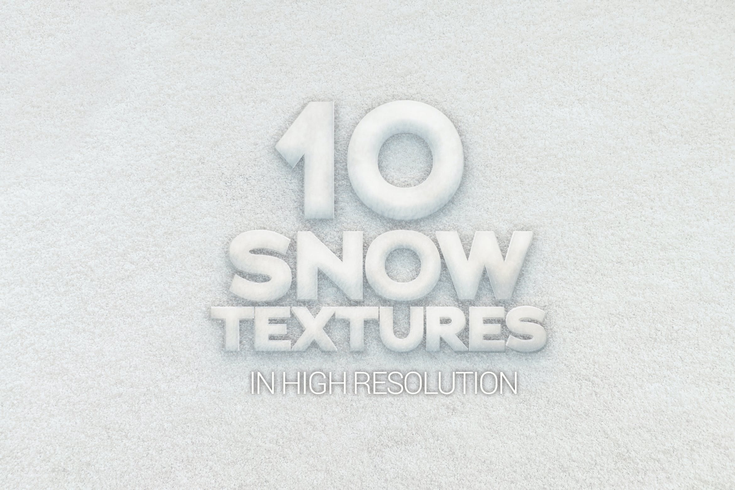 10个冬季白雪纹理素材 Snow Textures x10 图片素材 第1张