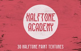 30种半色调油漆纹理 Halftone Academy – 30 Halftone Paint Texture
