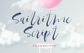 浪漫连笔细线条英文手写字体 Sailritme – Handwritten Script