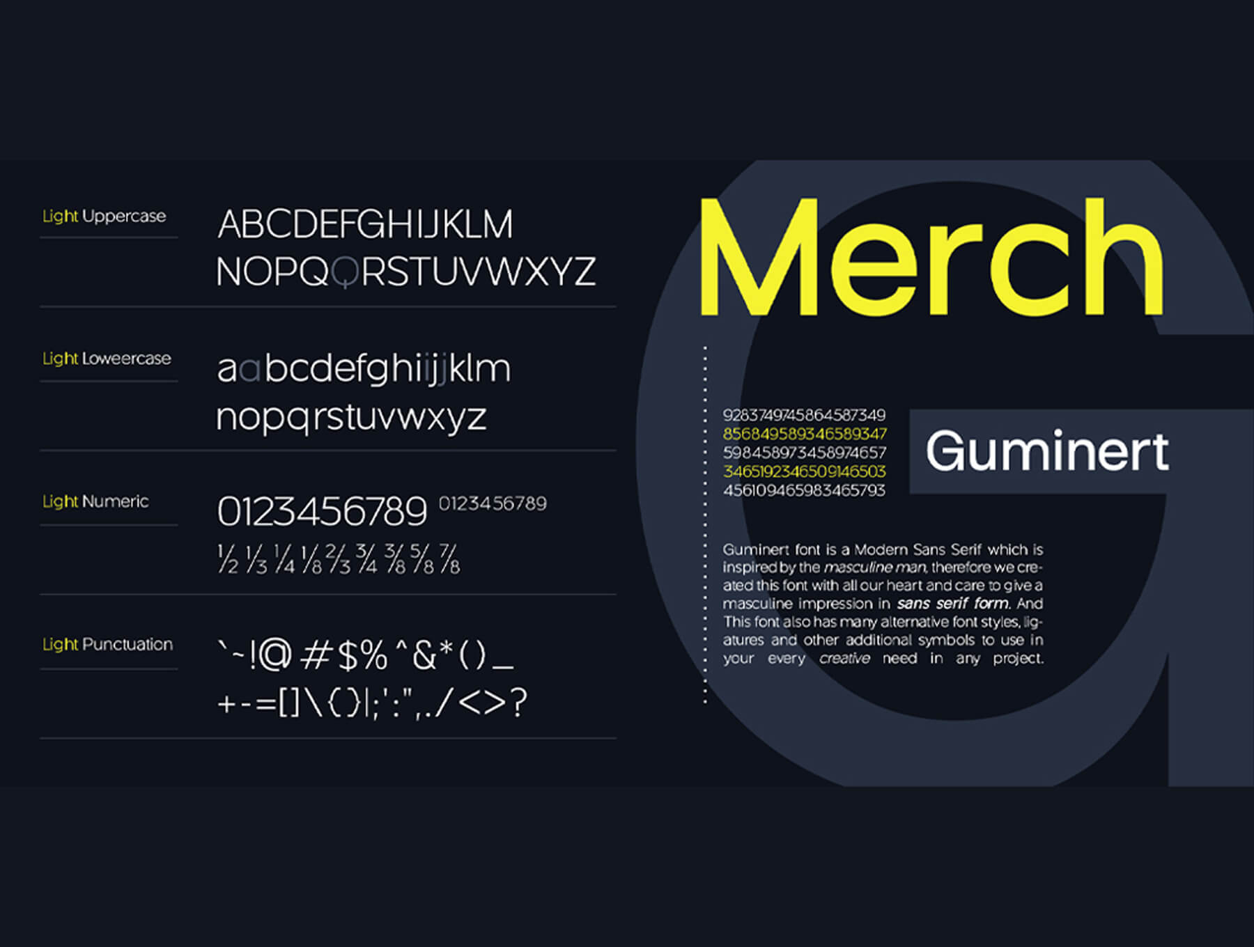 Guminert现代无衬线字体 设计素材 第6张