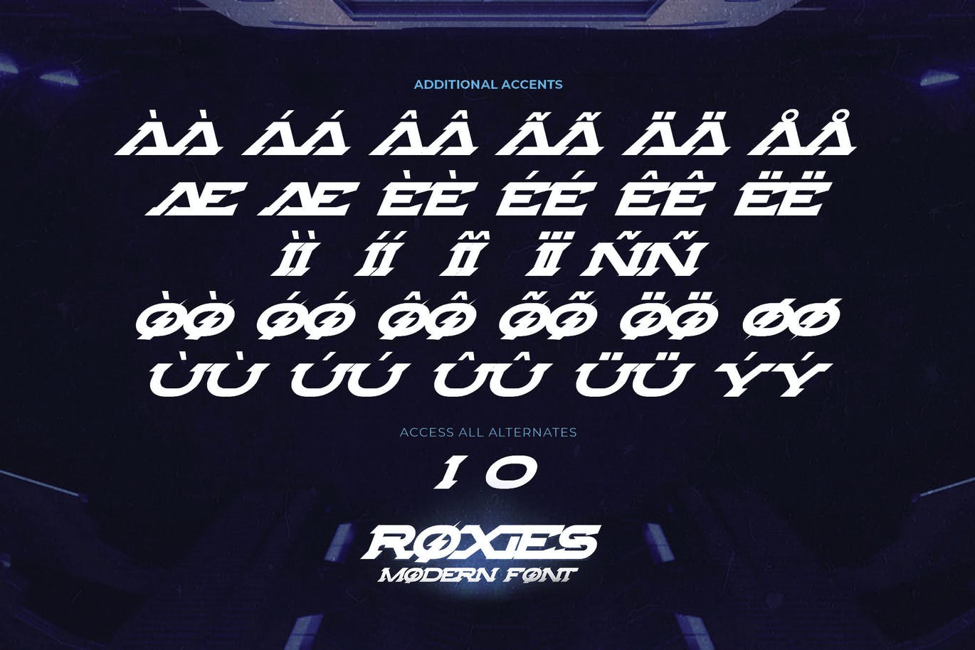 游戏主题现代衬线字体素材 ROXIES – Modern Font 设计素材 第7张