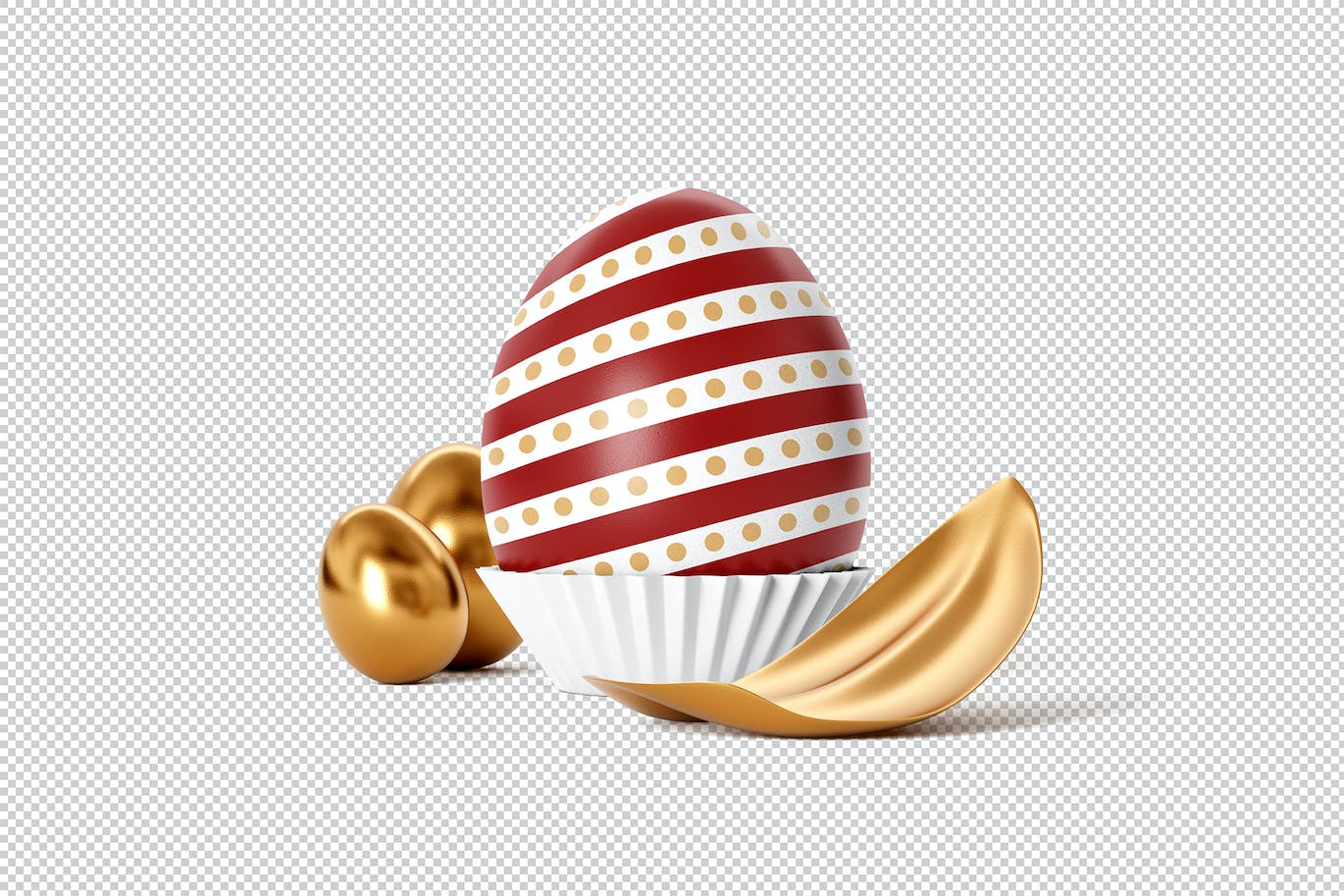 复活节彩蛋图案设计样机图psd模板 Easter Egg Mockup 样机素材 第3张