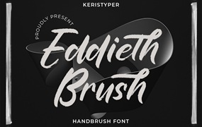 笔刷风格手写字体素材 Eddieth Brush