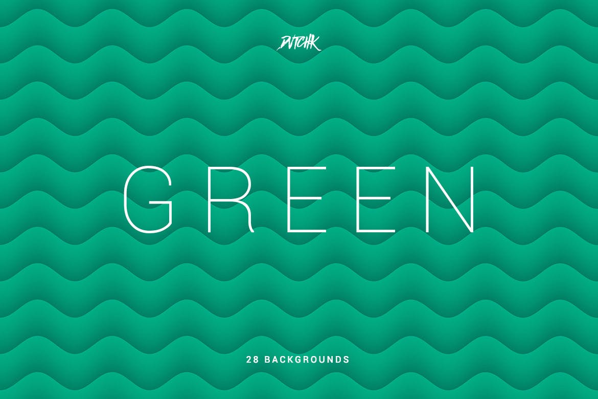 绿色柔软抽象波浪背景 Green | Soft Abstract Wavy Backgrounds 图片素材 第3张