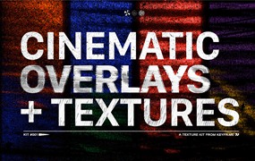 KEYFR 70个抽象多彩色调砂换毛刺噪点失真砾置效果纹理背景视频素材 Cinematic Texture Kit.001