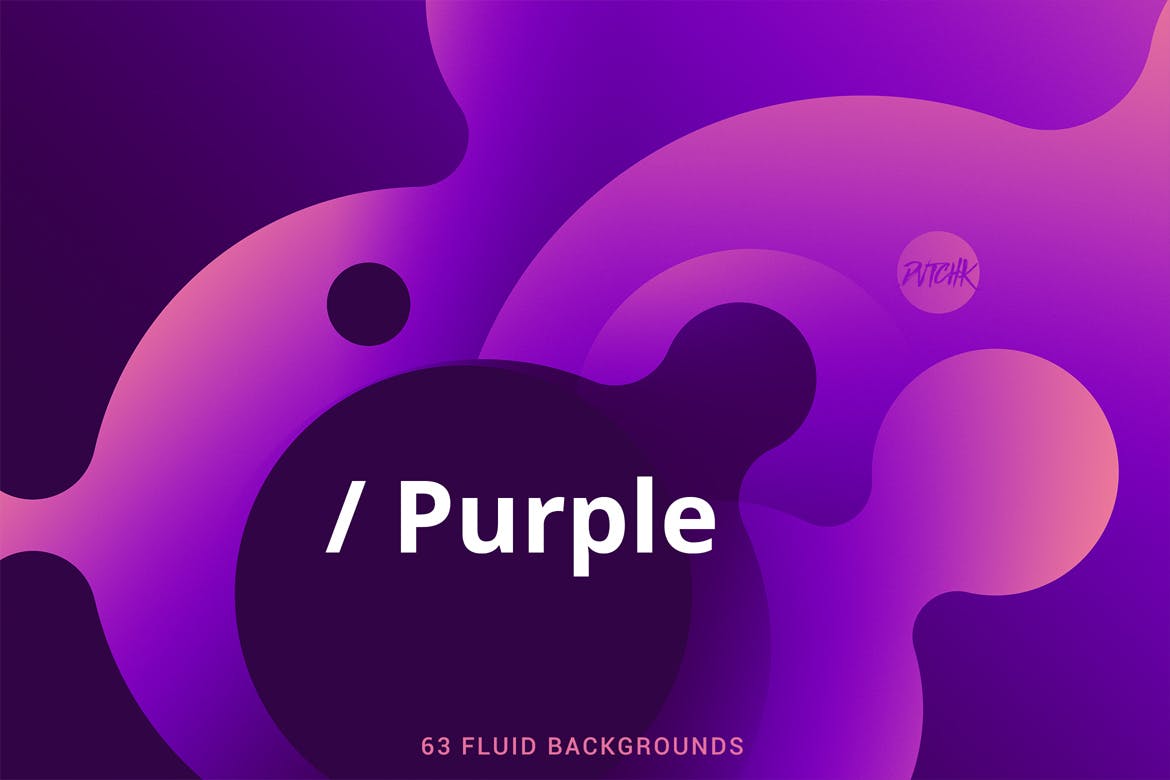 抽象紫色柔和流体圆圈背景 Purple | Soft Fluid Backgrounds 图片素材 第2张