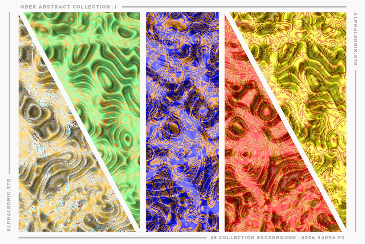 3D抽象液体纹理背景 Abstract Liquid Textures 3D 图片素材 第7张