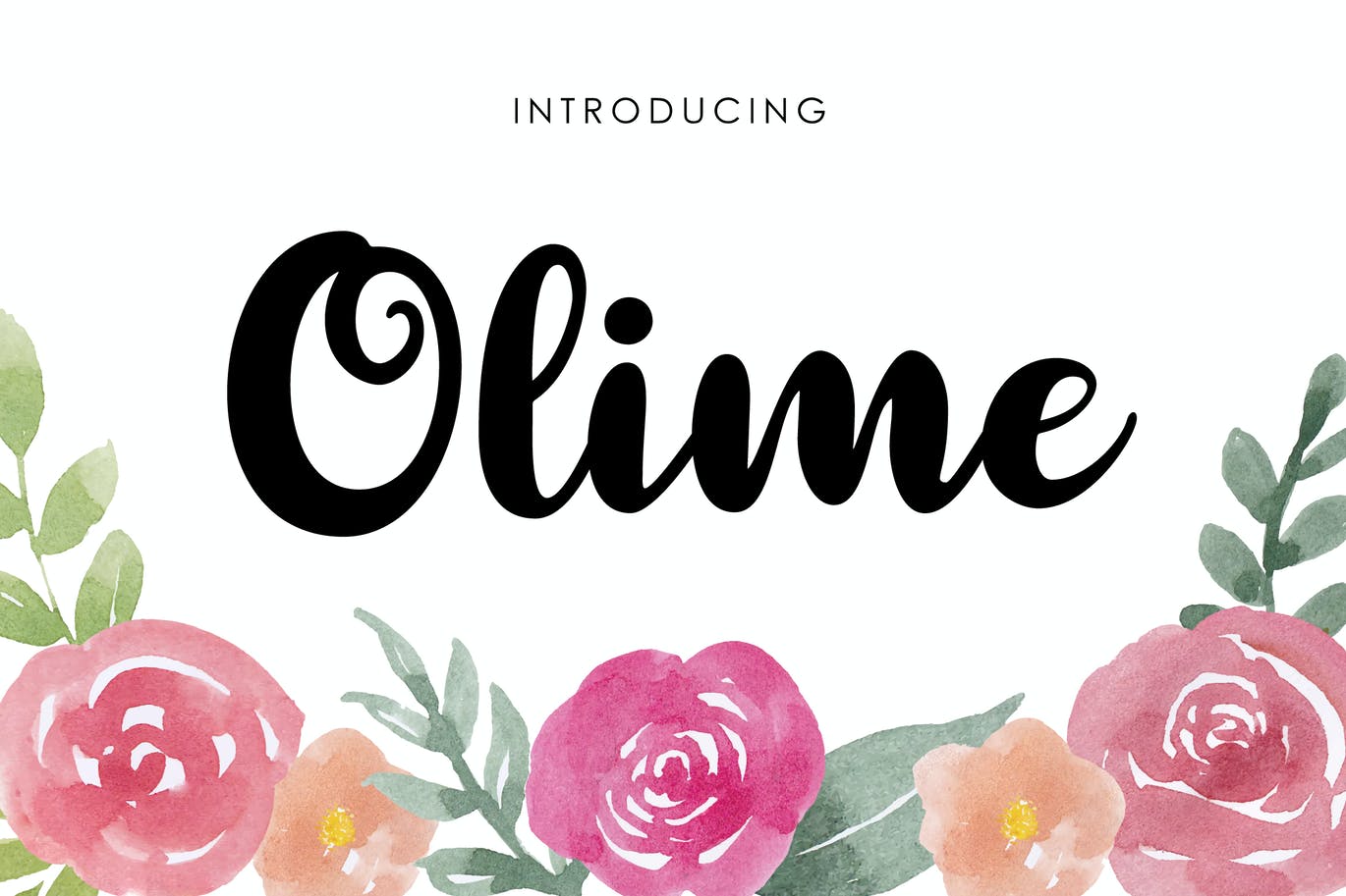 可爱手绘脚本字体 Olime – Cute Font 设计素材 第1张