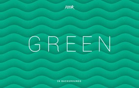 绿色柔软抽象波浪背景 Green | Soft Abstract Wavy Backgrounds
