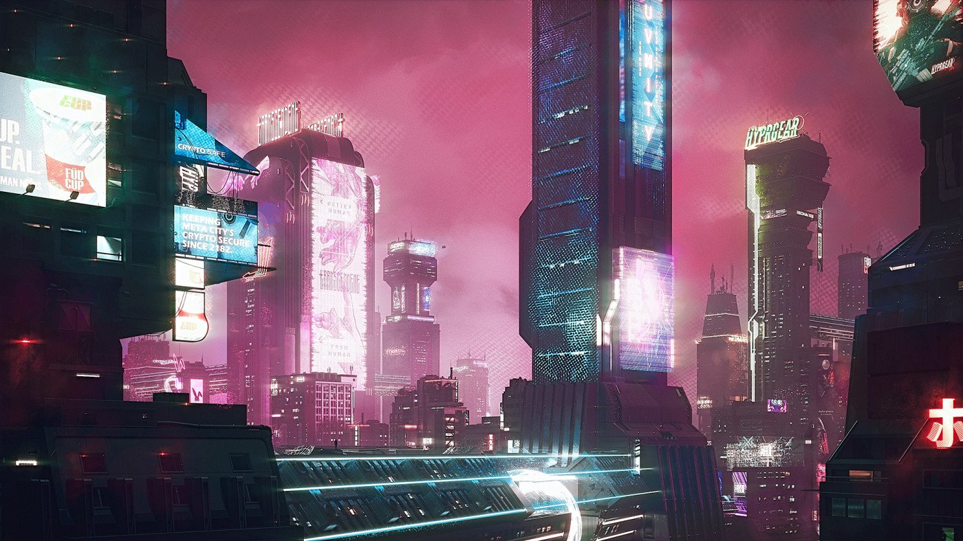 Kitbash3d 彩虹全息赛博朋克工业风未来主义科幻城市金属3D模型包 Cyberpunk 2022 影视音频 第4张