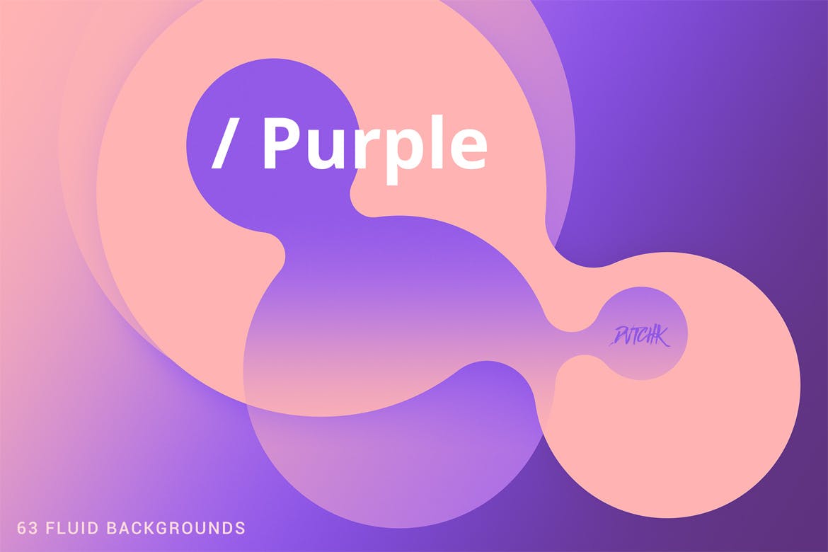 抽象紫色柔和流体圆圈背景 Purple | Soft Fluid Backgrounds 图片素材 第4张