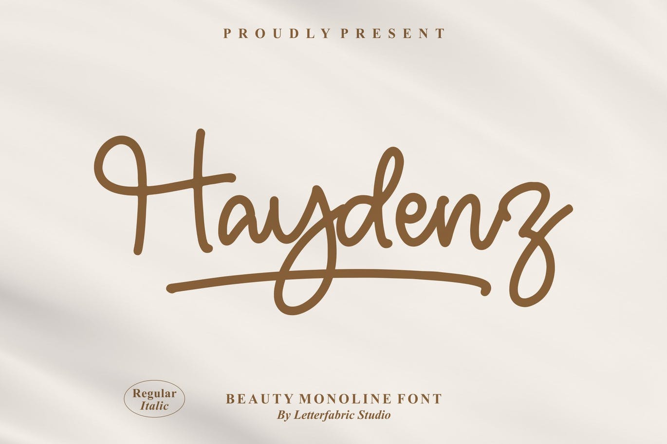 艺术连字创意字体素材 Haydenz Monoline Font 设计素材 第9张