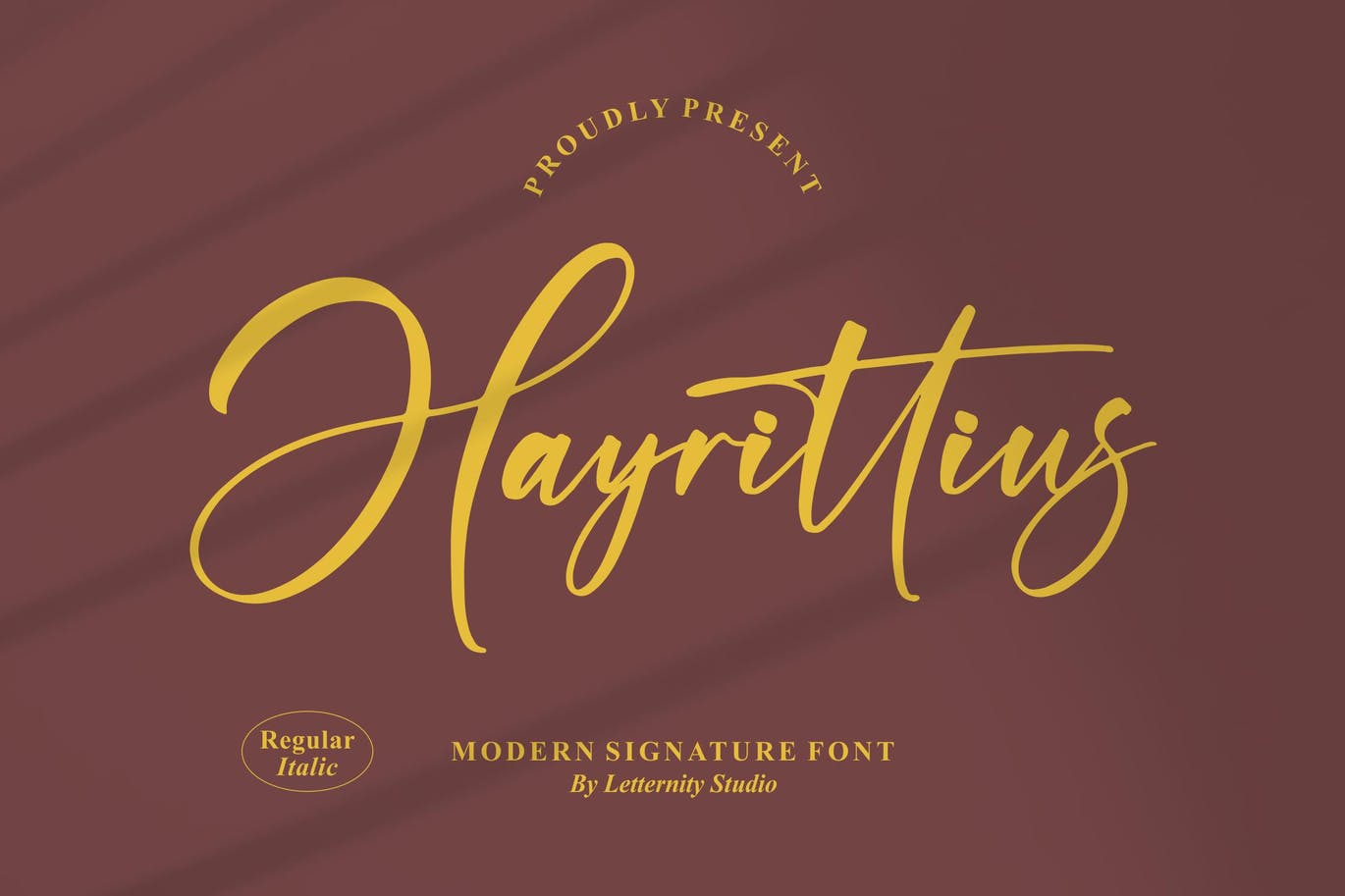 艺术个性签名字体素材 Hayrittius Signature Font 设计素材 第12张