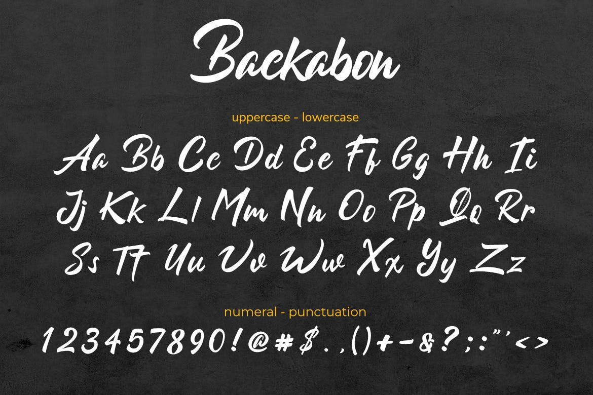 个性加粗连写设计书法手写字体 Backabon – Hand lettering Font 设计素材 第7张