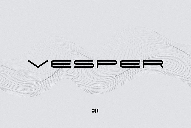 Vesper极简几何无衬线英文字体完整版 设计素材 第1张