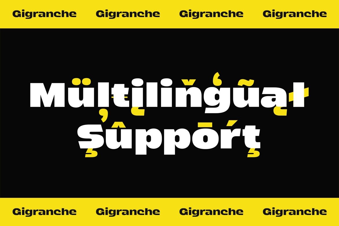 Gigranche现代极简英文字体完整版 设计素材 第11张