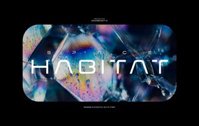 Space Habitat现代简约无衬线英文字体