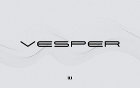 Vesper极简几何无衬线英文字体完整版