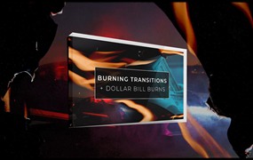 Vamify 25种嘻哈风格美元纸火焰燃烧转场视频+音效素材 Vamify – Burning Transitions