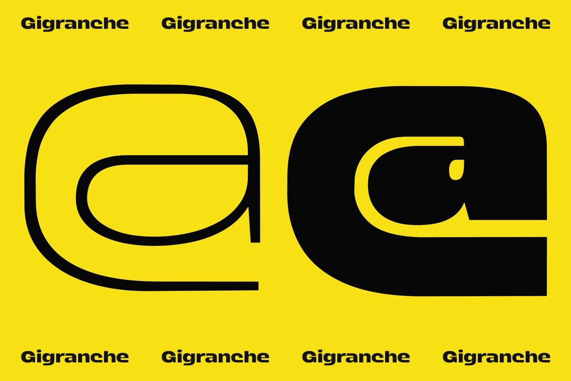 Gigranche现代极简英文字体完整版 设计素材 第9张