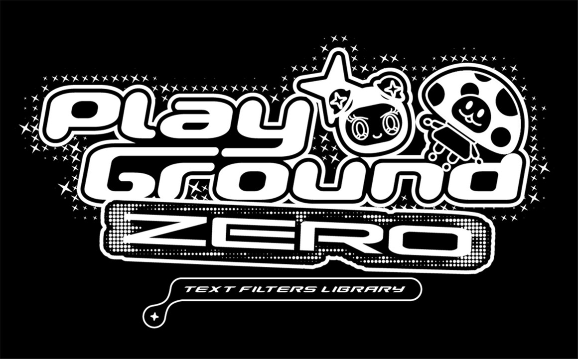 潮流复古酸性嘻哈半色调风格化文字图形印花特效PS动作素材 Playground ZERO™ . 第1张