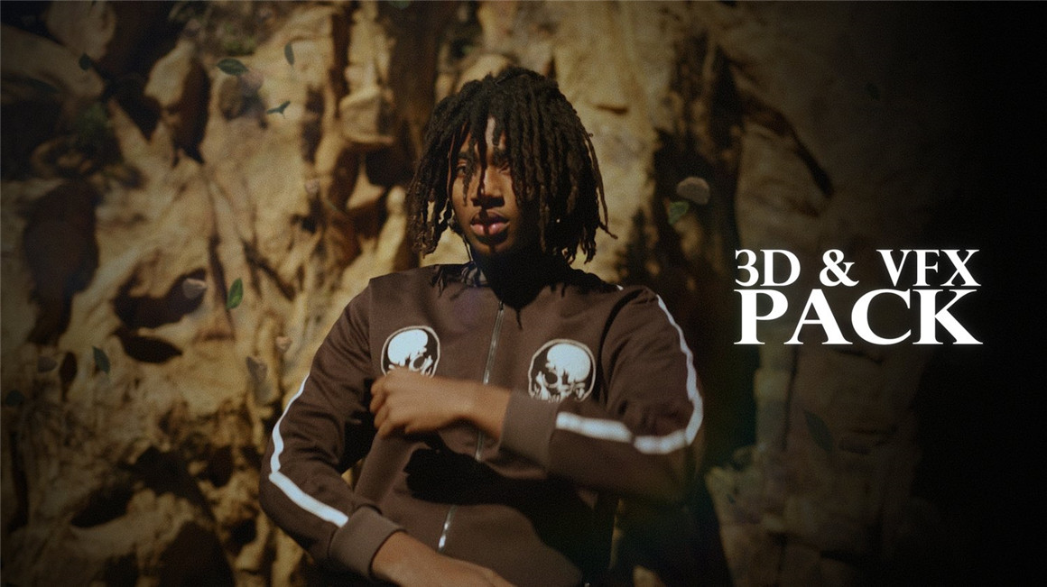84个潮流嘻哈风格3D岩石报纸杯子货币悬浮移动效果视频素材包 LINGO 3D & VFX PACK . 第1张