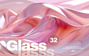 32张高端时尚玻璃质感液体背景素材JPG格式