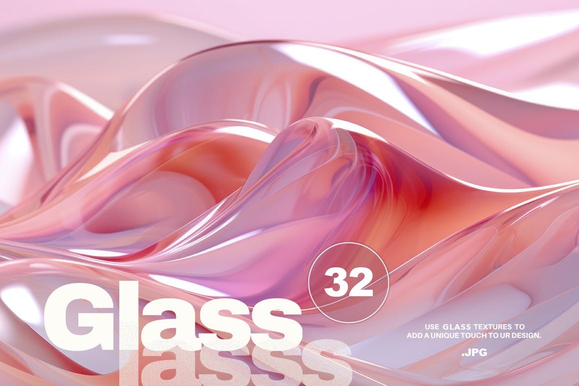 32张高端时尚玻璃质感液体背景素材JPG格式 图片素材 第1张