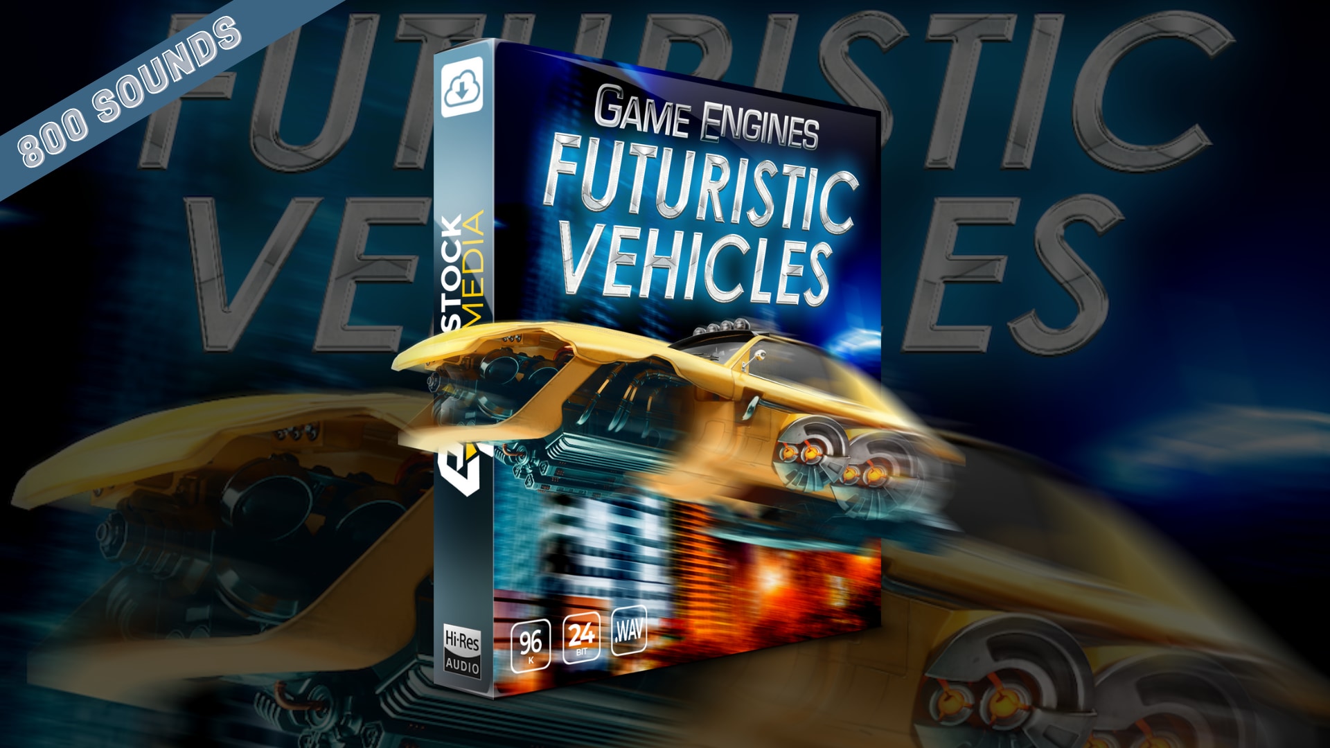 800种现代未来科幻车辆机器引擎声音轰隆效果素材 Futuristic Vehicles and Engines Sound Kit . 第1张