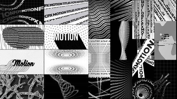 FCPX插件：野蛮动力学抽象海报错别字循环文本标题动画排版包 Typographic Kinetic Posters & Titles . 第1张