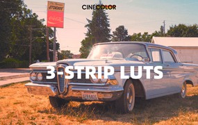 独特永恒高饱和好莱坞魅力色彩LR+LUT调色预设 CINECOLOR 3-Strip LUTs