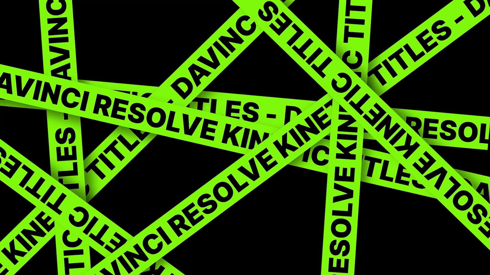 达芬奇预设：10个野蛮动力学抽象海报错别字循环文本标题动画排版包 Kinetic Titles for Davinci Resolve . 第4张