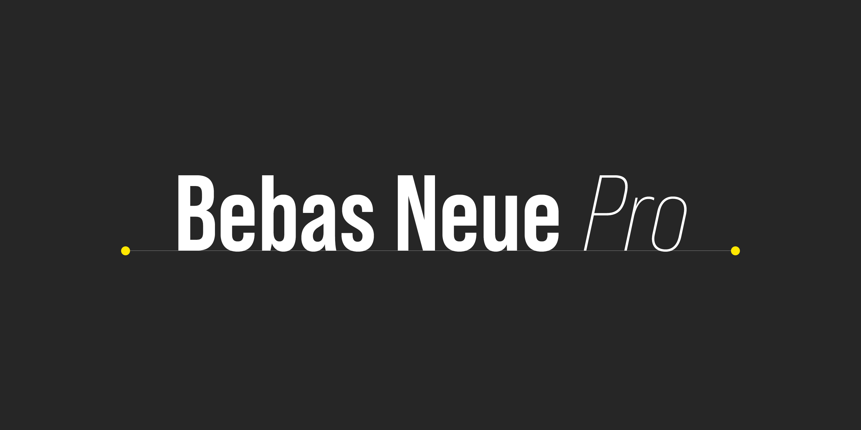 Bebas Neue Pro英文字体完整版 设计素材 第1张