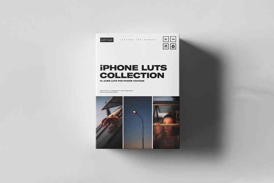 iPhone系列专用旅拍电影视觉效果LUT调色预设 Christian Mate Grab iPhone LUTs Collection 插件预设 第1张