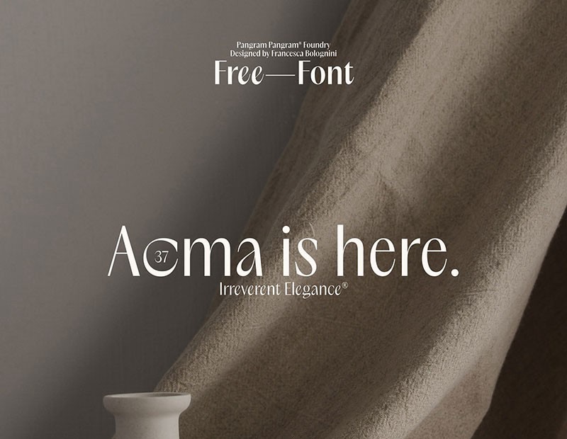 Acma优雅有力的英文字体 设计素材 第1张