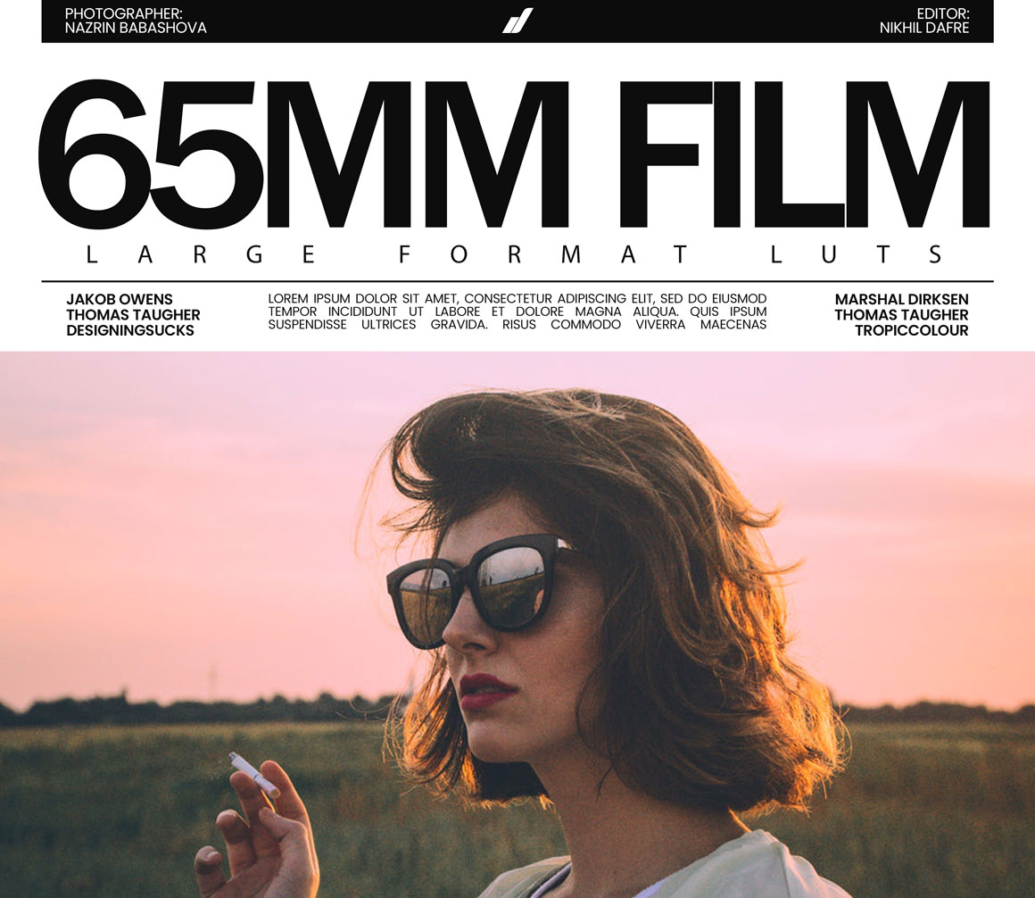 创意大画幅65mm胶片模拟色彩科学lut调色预设包 Cinecolor – 65mm Film LARGE FORMAT LUTs . 第1张