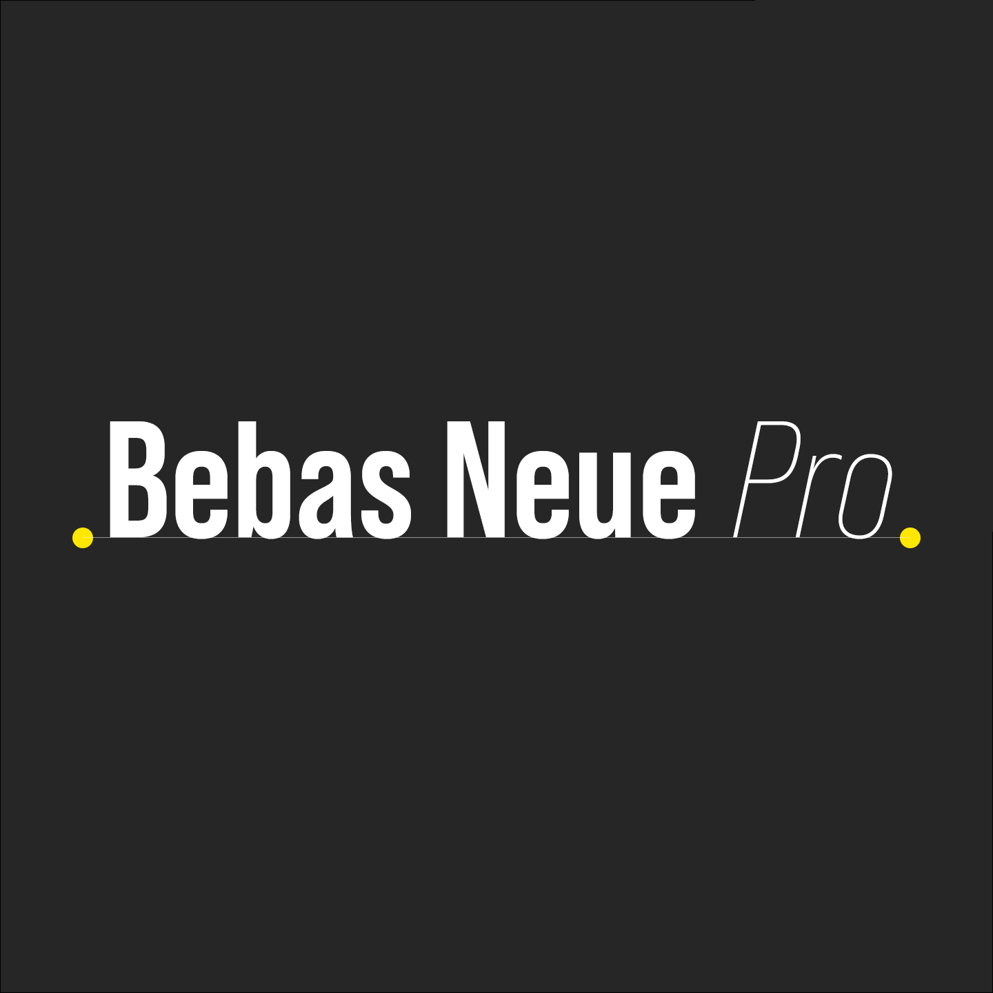 Bebas Neue Pro英文字体完整版 设计素材 第6张