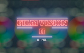 SERR FilmVision V2 LUT Pack 复古8mm/16mm/35mm胶片模拟仿真商业级颜色分级预设包