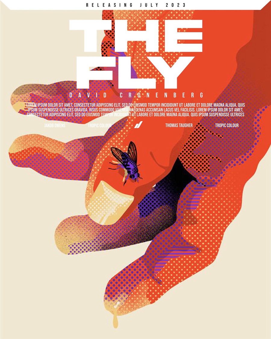 15个极简主义大胆视觉冲击电影海报封面设计框架AE/PR/PS模板 Tropic Colour – Cinematic Social Media Poster Templates Vol 2 . 第7张