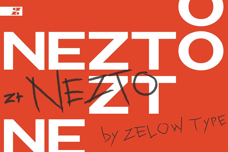 Zt Nezto现代简约英文字体 设计素材 第1张