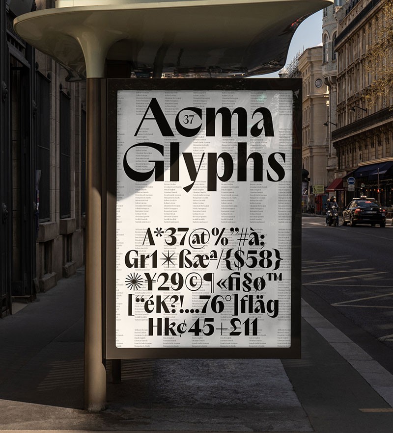 Acma优雅有力的英文字体 设计素材 第6张