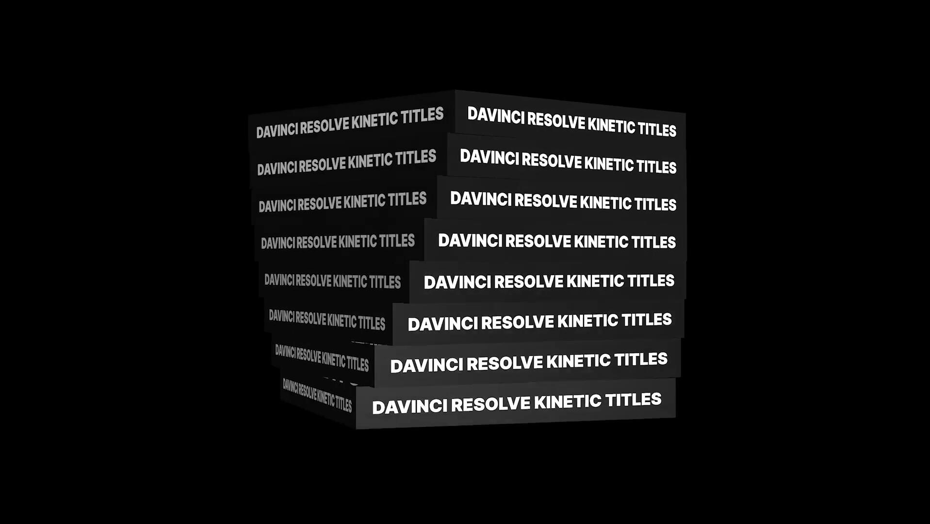 达芬奇预设：10个野蛮动力学抽象海报错别字循环文本标题动画排版包 Kinetic Titles for Davinci Resolve . 第7张