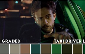 《出租车司机1976》电影美学情绪风格黄绿色调LUT调色预设 Movie LUTs - Taxi Driver
