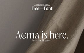 Acma优雅有力的英文字体