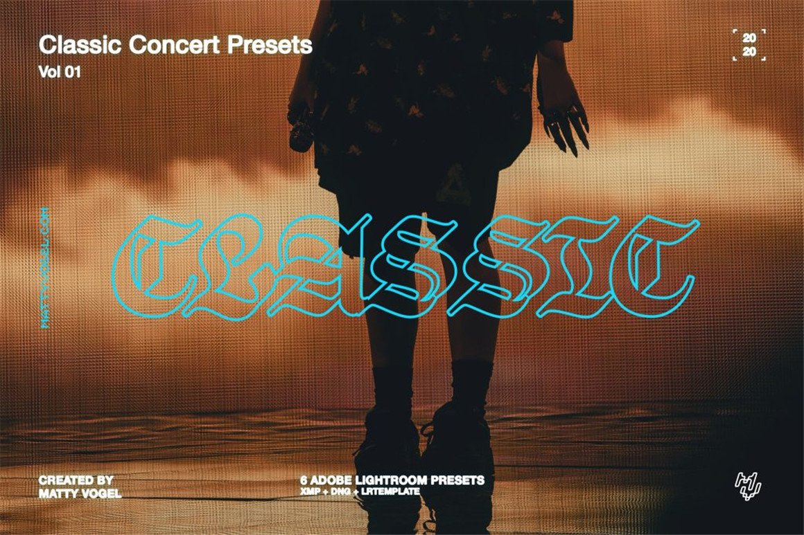 Matty Vogel 6种音乐演唱会夜店体育馆照片LR调色预设包 Classic Concert Presets vol. 01 . 第1张